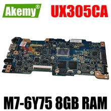 UX305CA M7-6Y75 CPU 8GB RAM mainboard REV 2.0 For ASUS UX305C UX305CA Zenbook motherboard 100% Tested free shipping