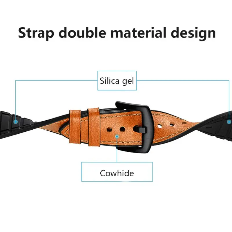 

Vintage Genuine Cow Leather Watchband Wrist Strap Bracelet Replacement Accessories for Huawei Watch GT/Honor Magic Smartwatch