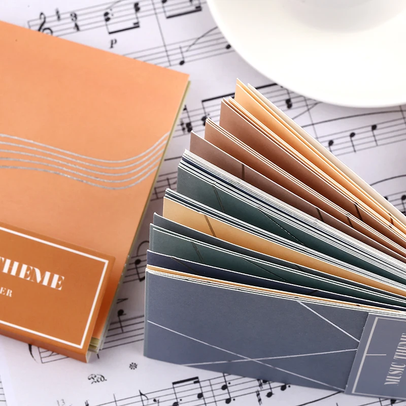 30 листов музыкальная серия &quotСимфония&quot винтажный блокнот Набор стикеров для
