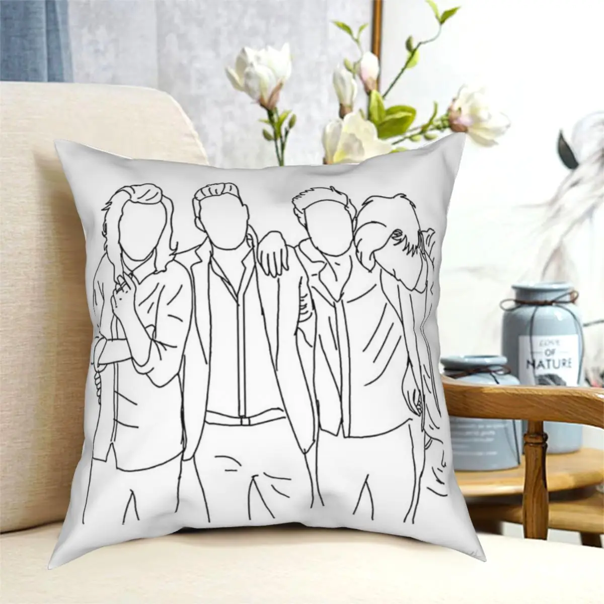 

One Direction Drag Me Down Photoshoot , Totes Throw Pillow Cushion Cover Decorative Pillowcases Case Home Sofa Cushions 40x40