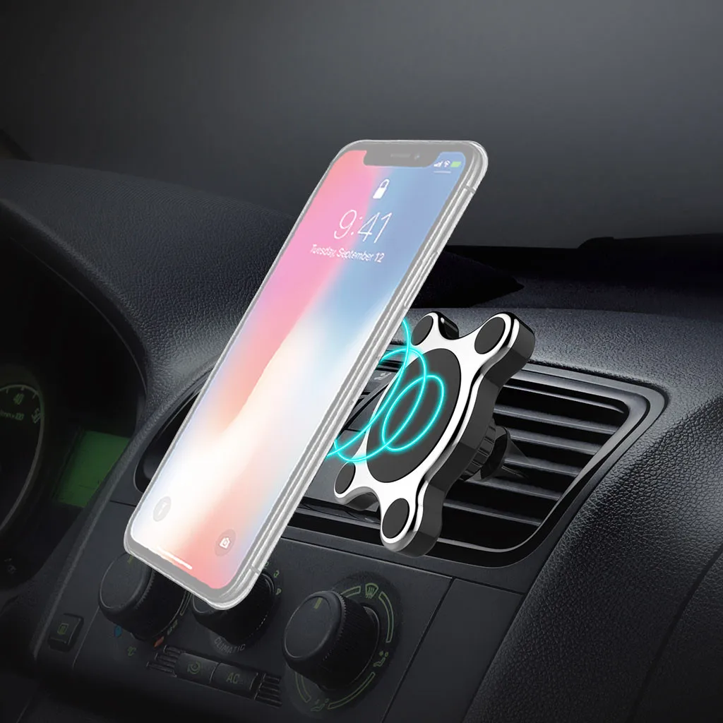 Автомобильное беспроводное зарядное устройство Qi для iPhone XS Max X 8 10 Вт быстрая