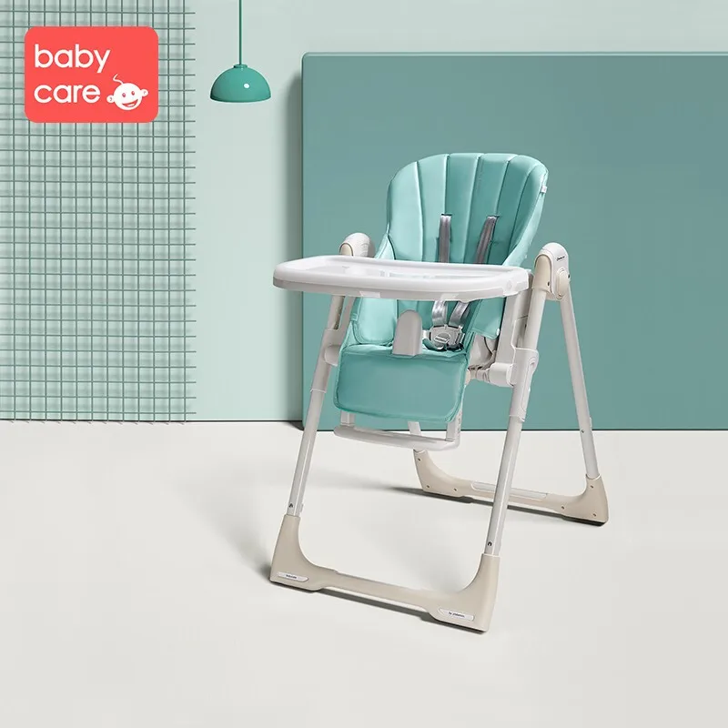 936 Baby Dining Chair Children Dining Chair Multi-functional Infant Foldable Portable Baby Eating Chair Green