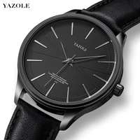 high quality yazole man watch male luxury casual leather watch men montre homme fashion sport mens watches reloj hombre clock