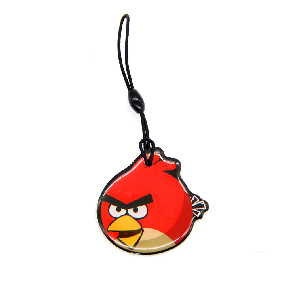 1 шт. 125 кГц EM4305 EM4205 Angry Birds падение клея брелок карточка для ключей подвеска