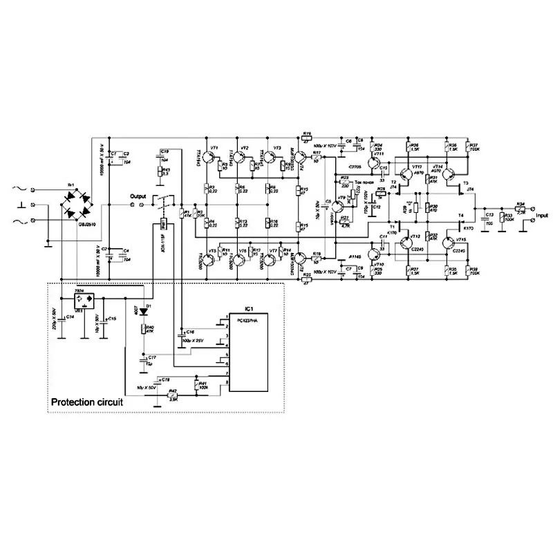 

2pcs 150W*2 2.0 audio amplifier board TT1943 TT5200 A2 FET Symmetrical Plate Amplifier Assembled Board dual AC 20-32V T0357