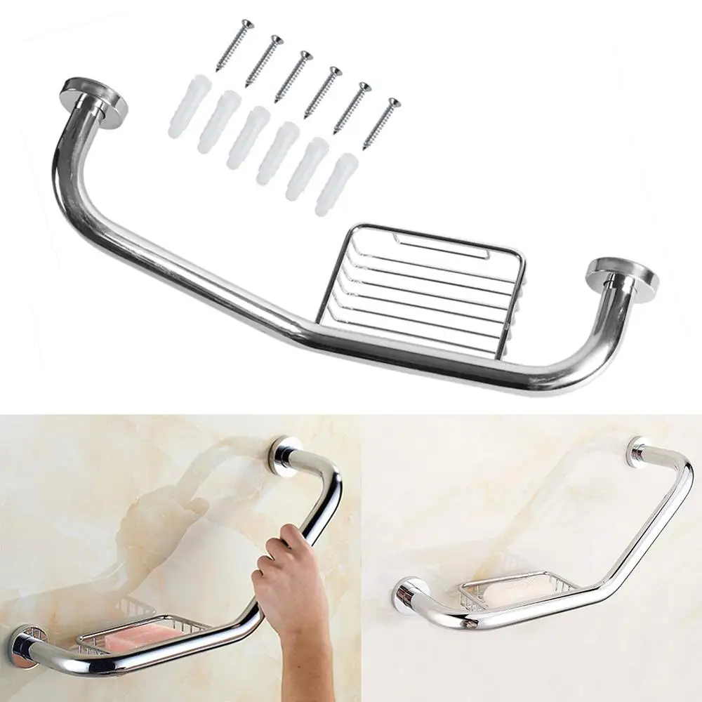 Безопасная ручка из нержавеющей стали для ванной комнаты нескользящая поручни с