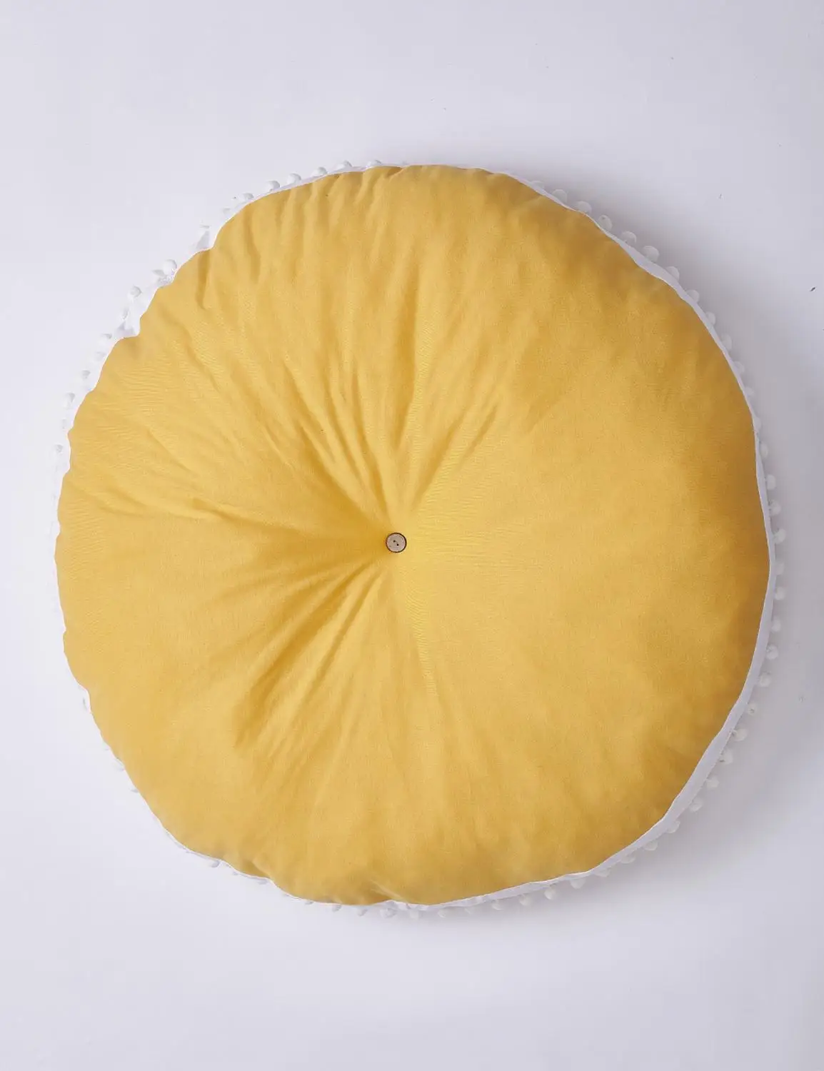 yellow INS скандинавский игровой коврик для детей игрушки кружево хлопок Круглый Пол ковры утолщаются для детской комнаты украшения мягкое одеяло - Цвет: yellow