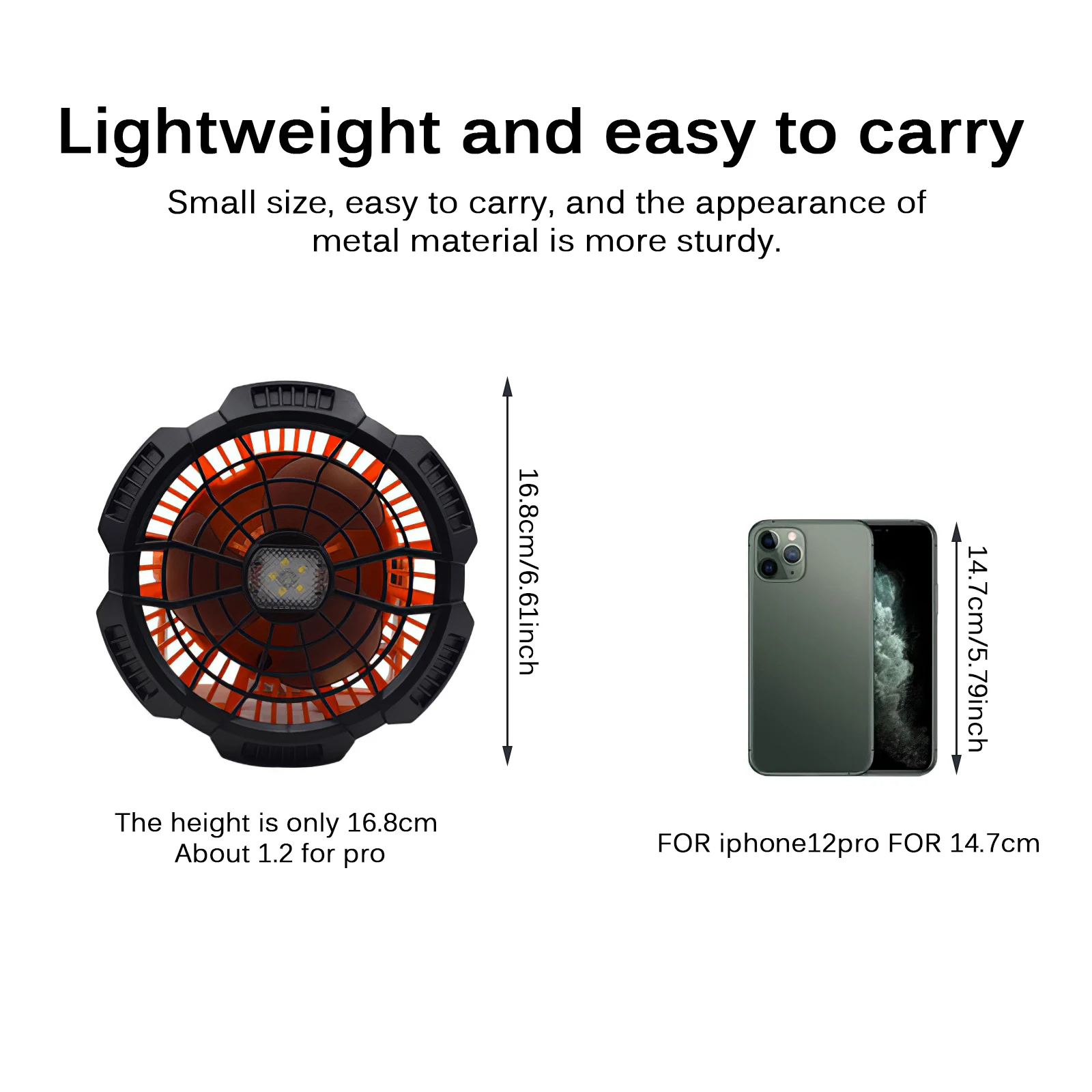 

Outdoor LED 3 Mode Camping Fan Light USB Rechargeable Waterproof Flashlight Hiking Fishing Camping Equipment