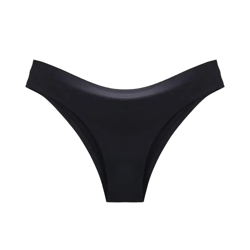 Женские шелковые бесшовные трусики одноцветные стринги сексуальные для женщин