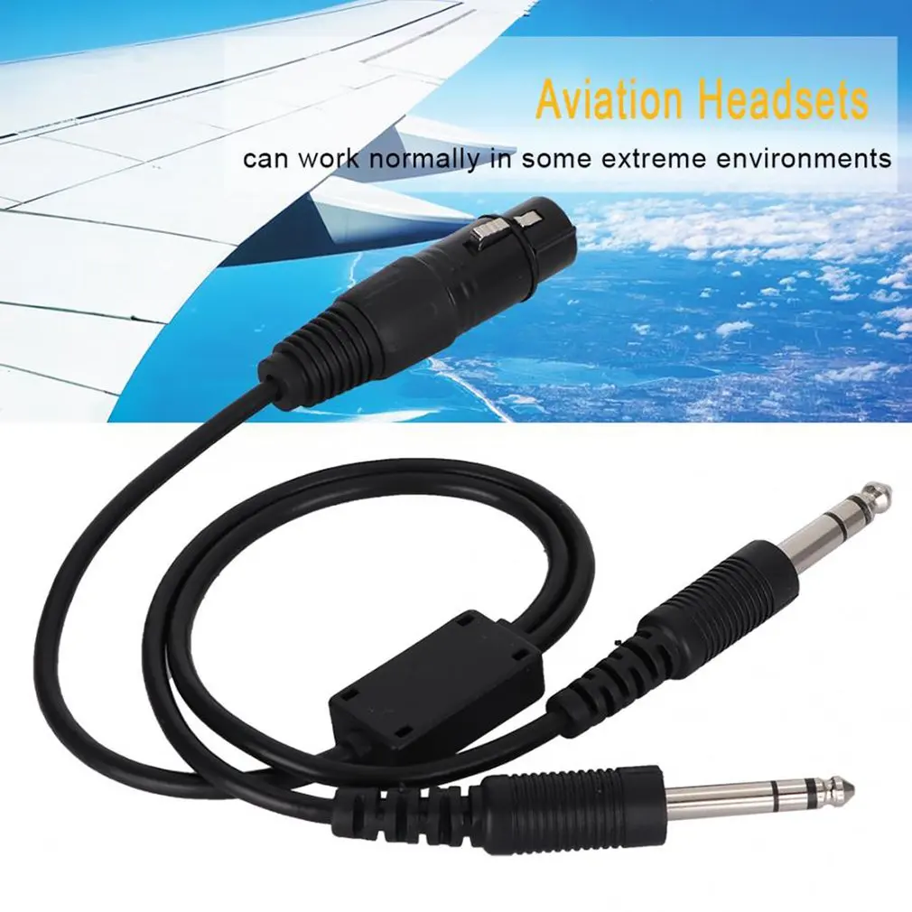 Для Airbus XLR для GA Dual Plug 5-контактный кабель адаптера гарнитуры авиационный