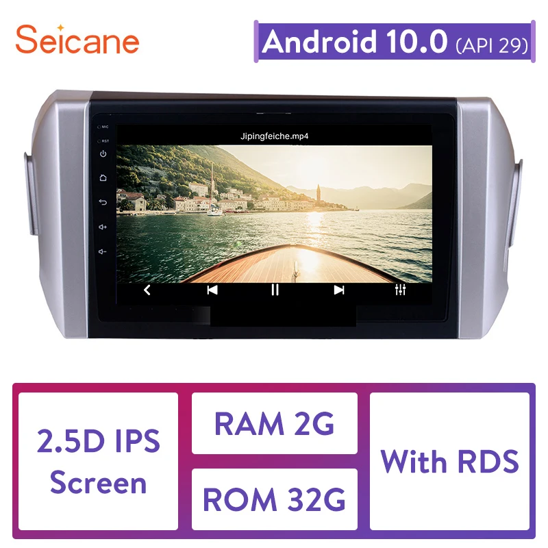 Seicane 9 дюймов Android 10 0 ОЗУ 2 Гб автомобильное радио стерео головное устройство плеер