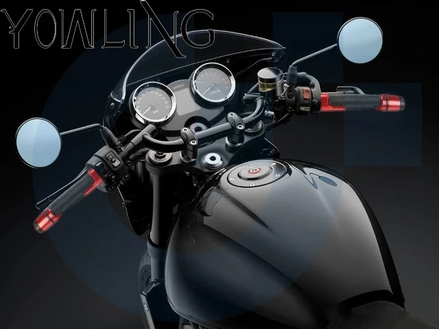 Мотоцикл 7/8 &quot22 мм руль ручной рукоятки Грипсы рожки руля Кепки Для SYM 400 я 400i Max Sym