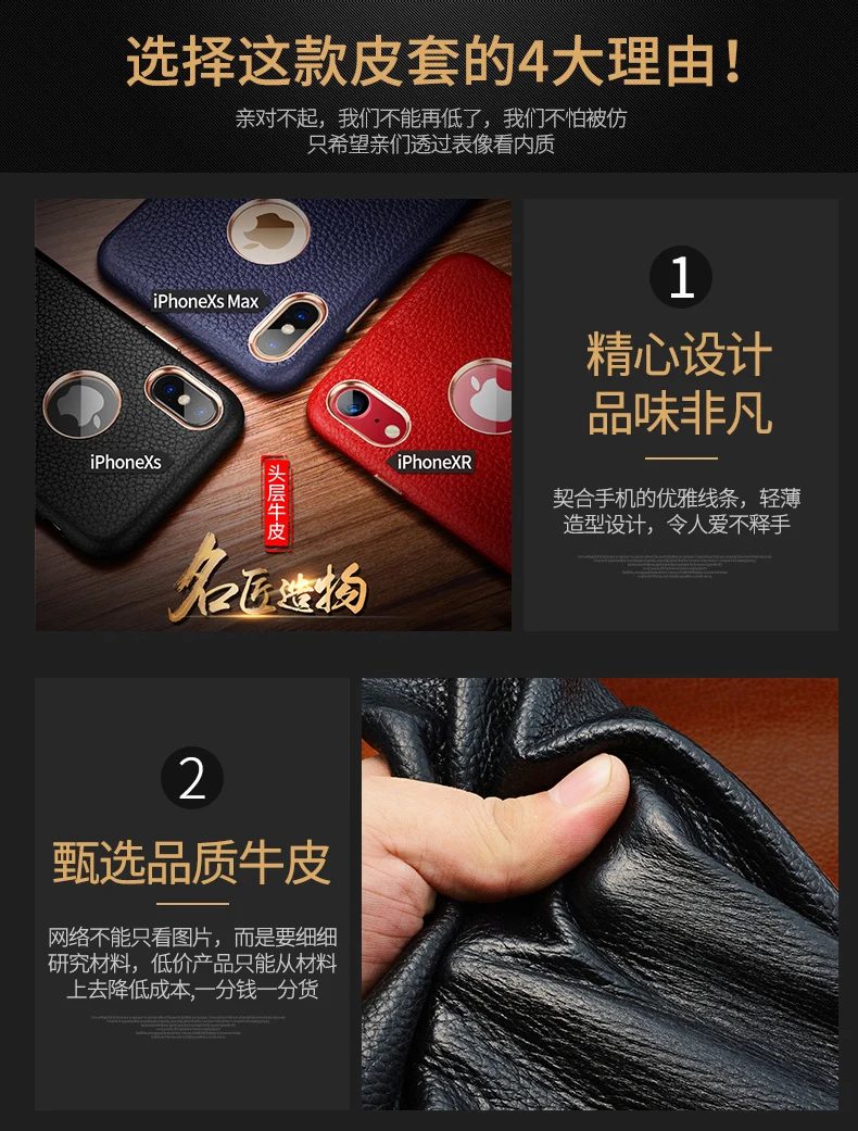 Чехол из натуральной воловьей кожи для iPhone 7, 8 Plus, X, XR, XS, 11 Pro, Max, бизнес чехол из зернистой кожи с металлической кнопкой
