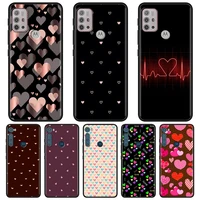 Cute Love Heart For MOTOROLA One Fusion Shell for Moto G10 Plus Play Power One G20 G30 G40 G50 G60 Edge Phone Case