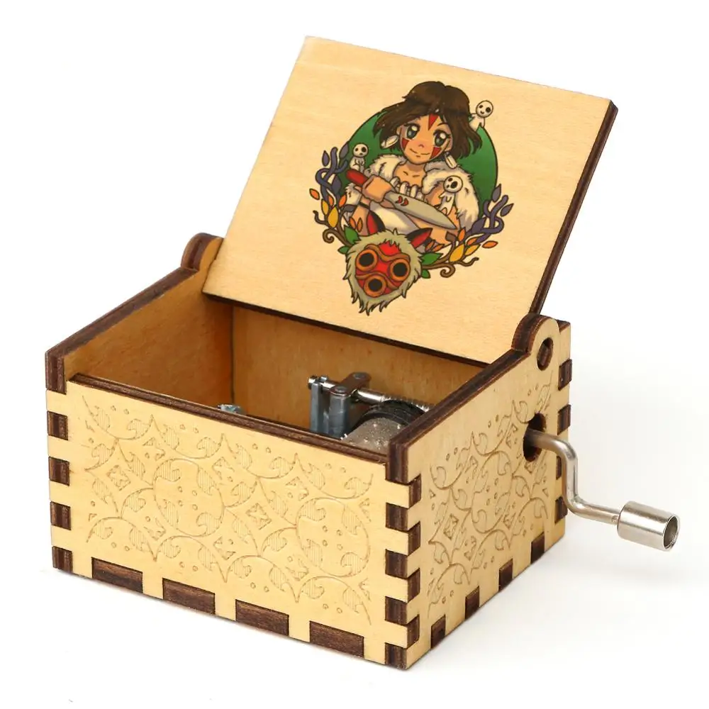 3D деревянная музыкальная шкатулка тема принцессы призрак Рождество подарок для
