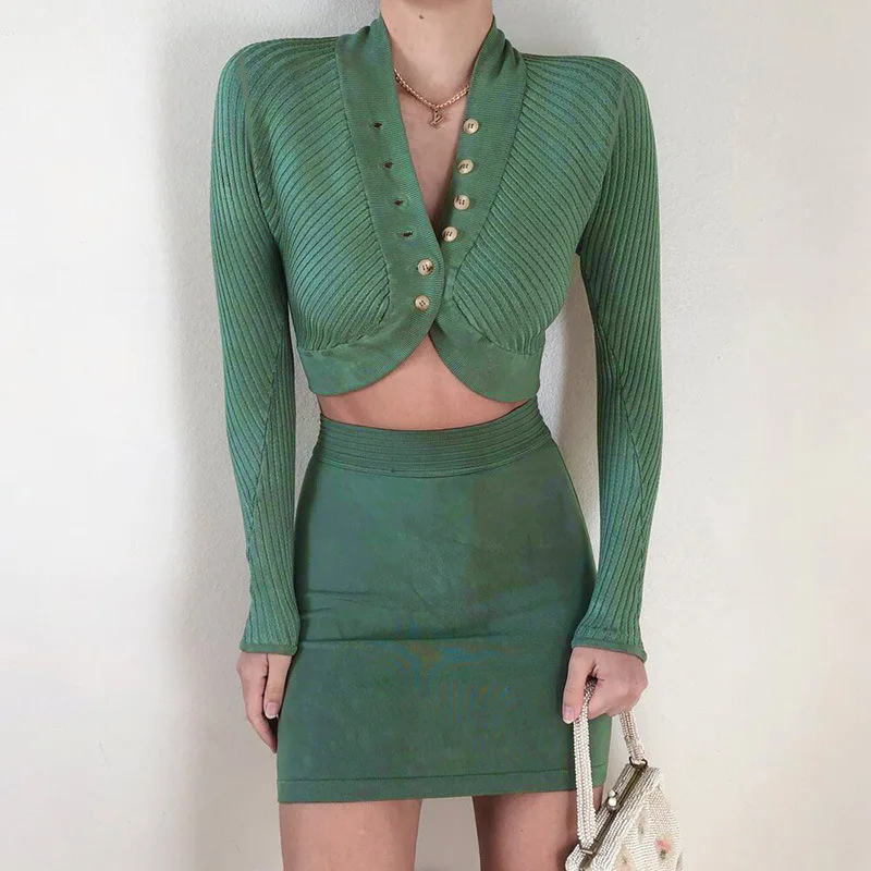 

Vintage 2020 Fashion Women Cardigans Woman Fashion 2020 Elegant Autumn Lady's Cardigans Beautiful Long Sleeve Sexy Office