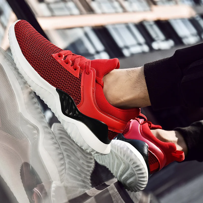 

Кроссовки для бега; Модные кроссовки; Цвет белый, черный; sapato; Повседневная Мужская дышащая удобная обувь из сетчатого материала