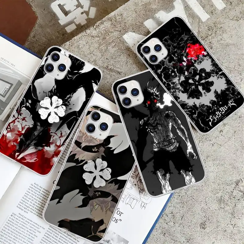 

New Product Black Clover Anime Transparent Phone Cover Case For Xiaomi Redmi K30s Ultra Note 9s 9 Pro Max Mi 10 Lite 11 10T Pro