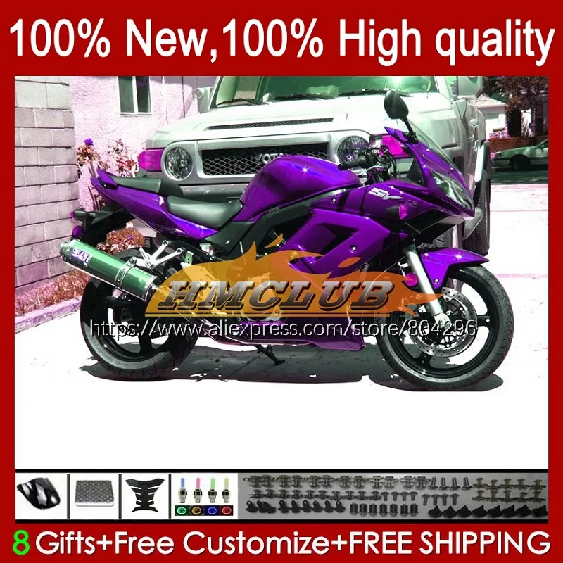 

SV650 1000 для SUZUKI SV650S SV1000S 2003 2009 2010 2011 2012 2013 39No.118 SV 650S 1000S 03 09 Металлический Фиолетовый 10 11 12 13 обтекатель