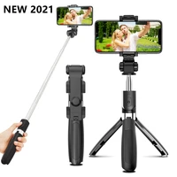 new 3 in 1 wireless bluetooth selfie stick mobile phone handheld universal live triangle bracket for iphoneandroidhuawei
