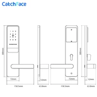 APP Wifi Security Electronic Digtial Lock Keyless Smart Door Lock TTlock APPRIFD CardKeypad PasswordLock AlexaSmart Watch