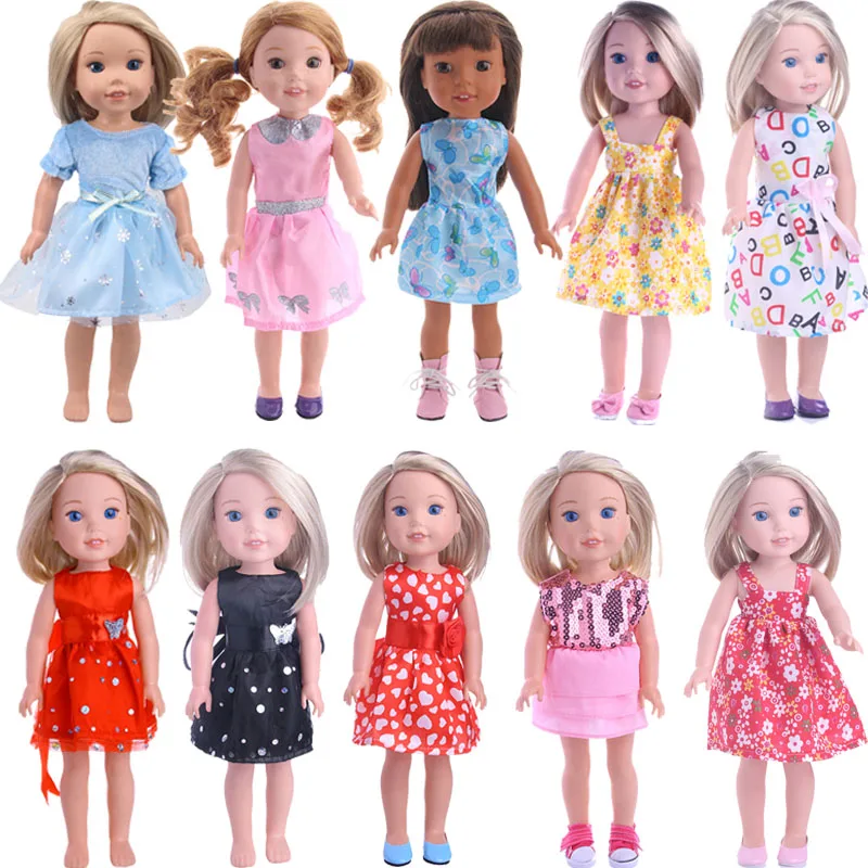 13 моделей платьев Одежда для кукол аксессуары 5 см обувь 14 дюймов Wellie Wisher &amp Nancys