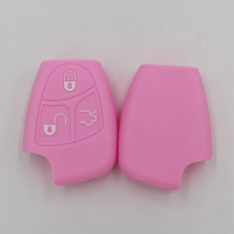 

Wholesale Silicone key case for Benz Car 3 Buttons W220 S320 S350 CL600 B200 S320 E280 High Quality Remote Car Key Case Cover