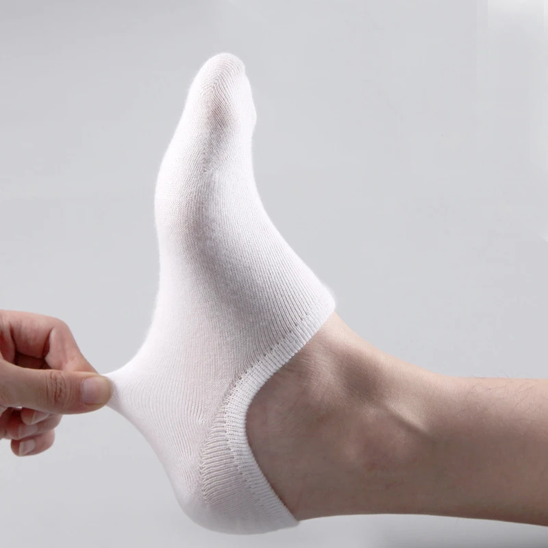 5 Pairs/Multiple Batches of Cotton Invisible Men's Boat Socks Summer and Autumn Non-Slip Silicone Slippers Short Nakedmen'Ssocks