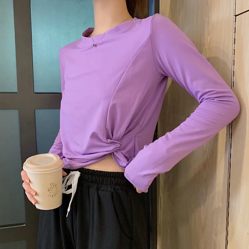 S-XL черный/зеленый/фиолетовый/синий корейский стиль неровный подол женские топы
