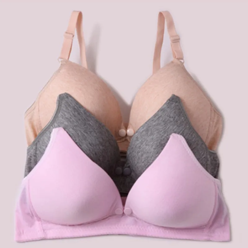 

Breastfeeding Bras Maternity Nursing Wire Free Front Closure Women Sleeping Bras Mum Feeding Cotton Soutien Gorge Underwear