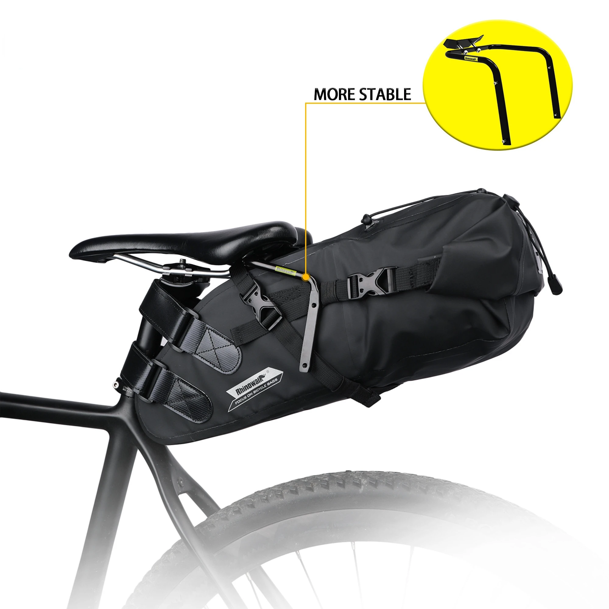 Bike Pannier Bags Tail Seat Saddle Bag 5L-13L Lightweight Long-distance Travel Portable Waterproof High Capacity Bike Accessory
