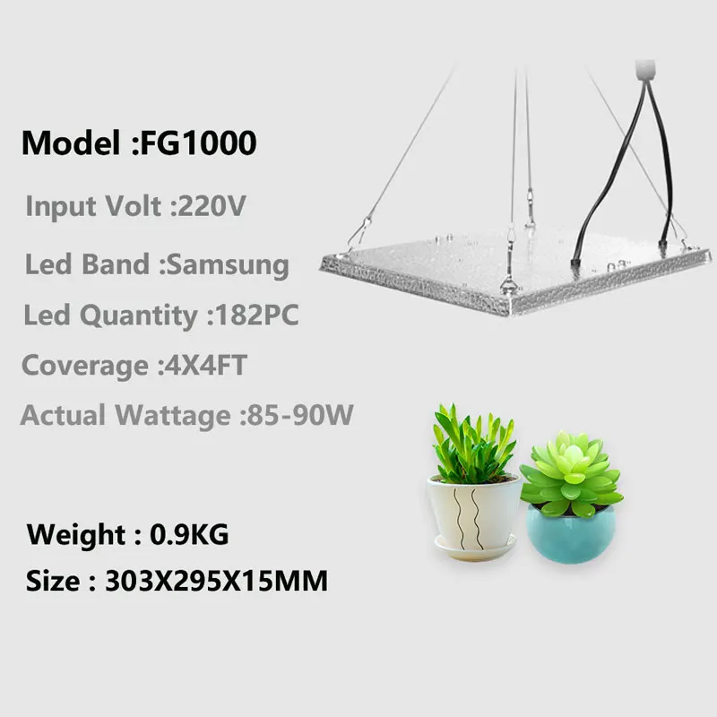 

LM281B Quantum Board 1000W Led Grow Light For Hydroponics Indoor Growth Full Spectrum Led Panel Plants Phyto Lamp With Reflector