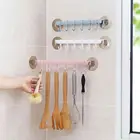 6 крючок для одежды вешалка для полотенец Настенная угловая присоска для ванной комнаты кухонный держатель для хранения Организатор ПВХ присоски вешалка многоцелевой крюк