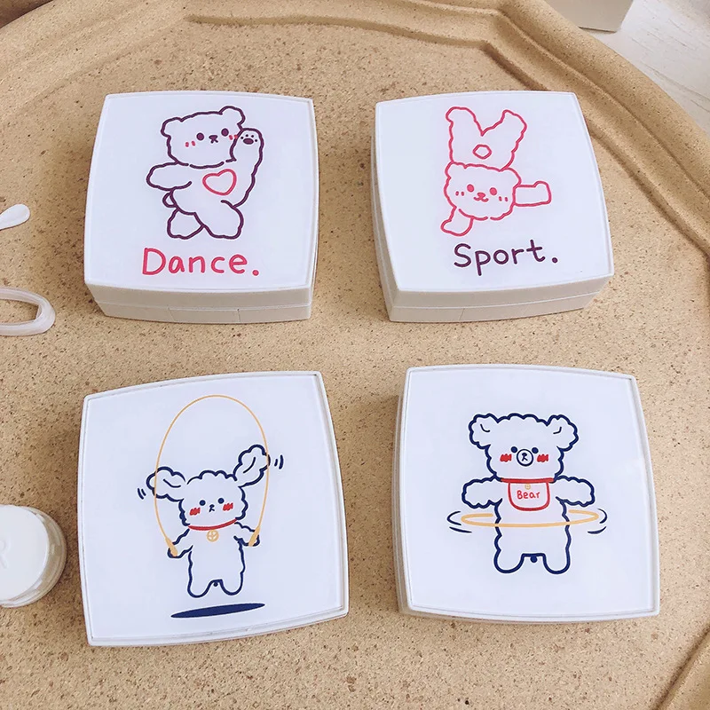 Чехол для контактных линз Sports bear чехол с милым белым медведем в подарок коробка