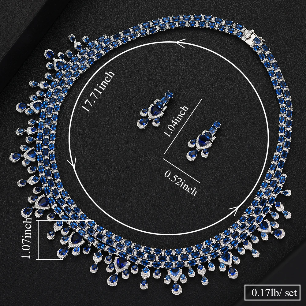 GODKI Luxury High End UAE Jewelry Sets For Women Wedding Necklace Earring Set Cubic Zircon Dubai Bridal jewelry 2020 | Украшения и