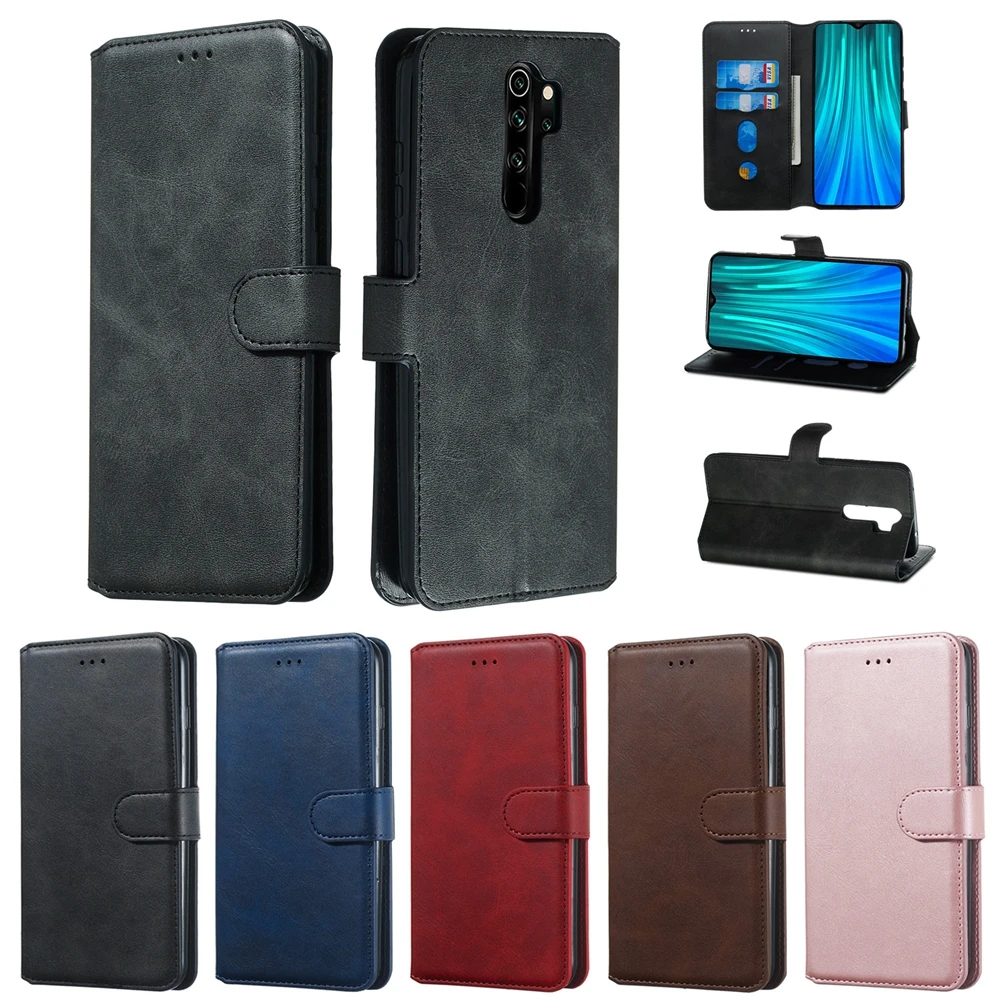 Redmi Note 8 Pro Чехол для Etui Xiaomi 8A чехол классический однотонный кошелек кожаный флип