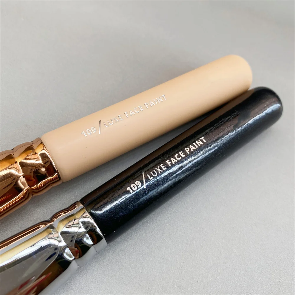 Роскошная Кисть для макияжа лица 109-черная/Розовая Золотая скульптурная смесь