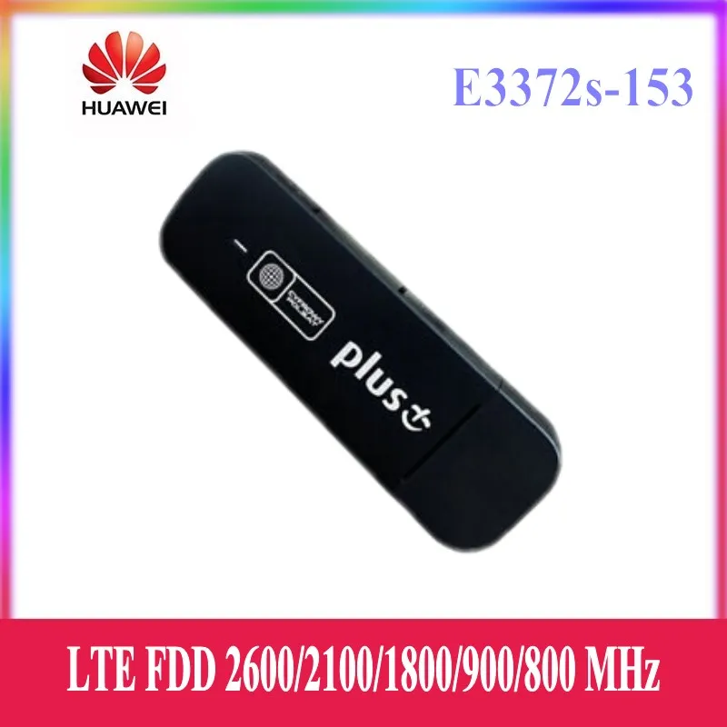 Unlocked Huawei e3372 E3372s-153 4G LTE USB Stick 150Mbps Datacard With High Quality  CrC9 Antenna