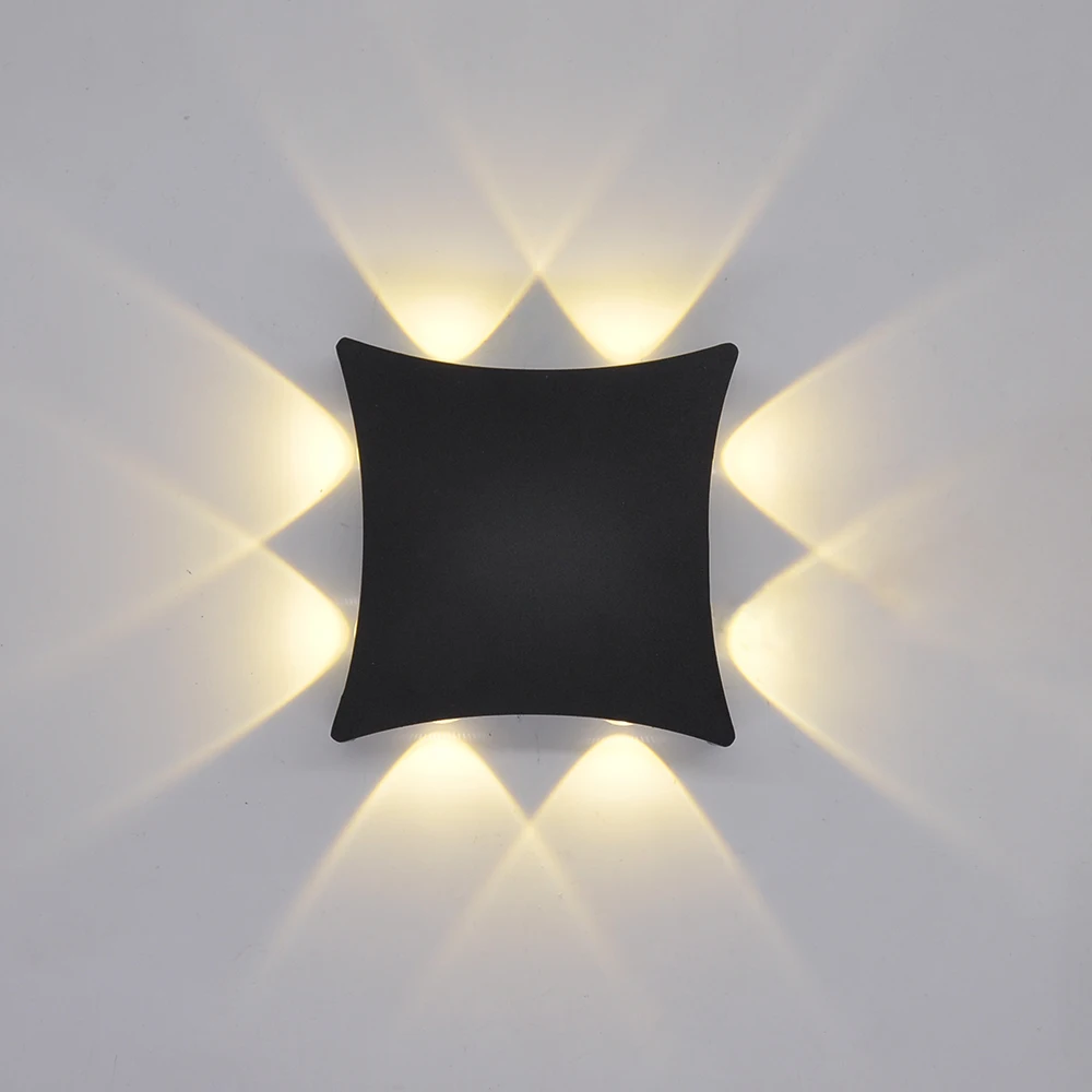 Artpad LED Wall Light 8W 16W Aluminum Waterproof Outdoor Sconce Garden Porch Decorative Black 8/12 Lamp Beads Lighting | Лампы и