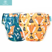 happyflute 2pcspack baby swim diaper waterproof adjustable cloth diapers swimwear for kids pool pant swimming lessonsholiday