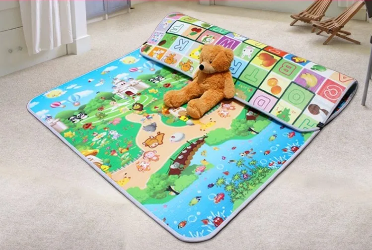 Детский игровой коврик толщиной 0 5 см двусторонний детский для ползания