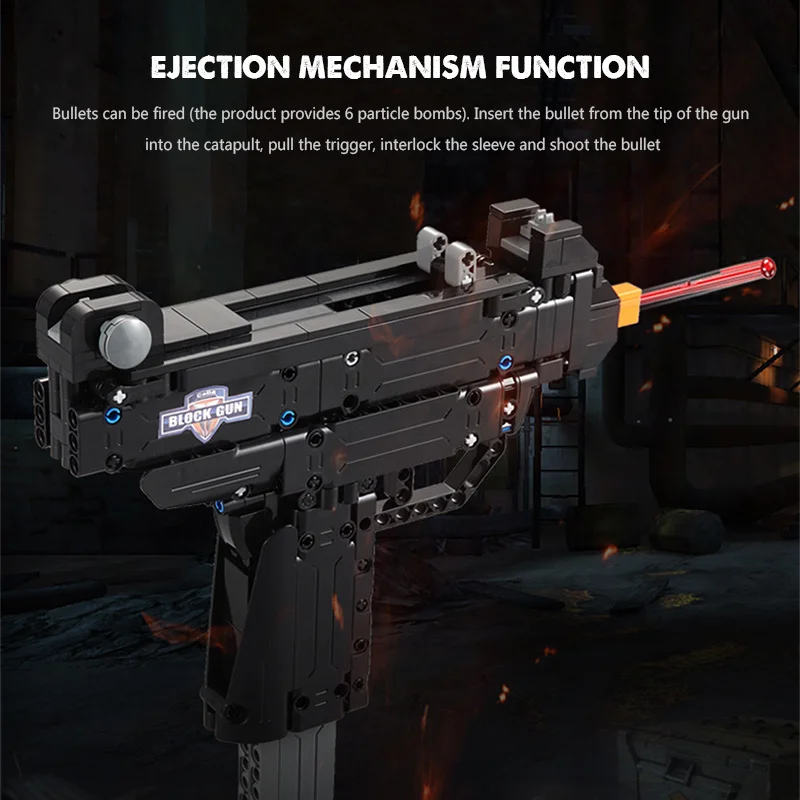 Пистолет Cada Desert Eagle MK23 пистолет Uzi Submachine Gun военный строительный блок Ww2
