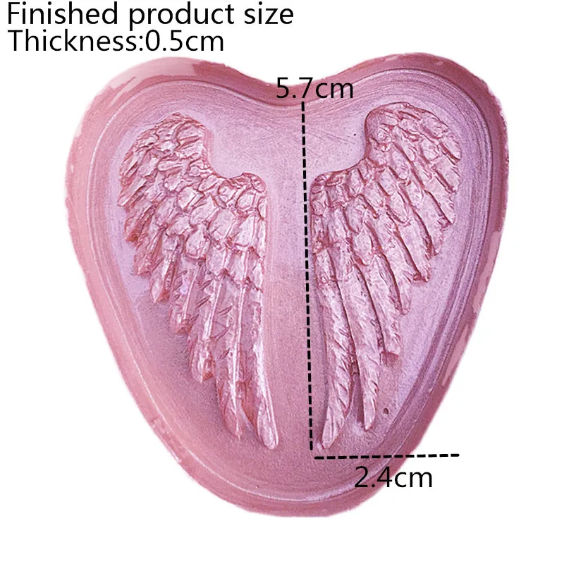 Xixing 1Pcs Baby Angel Wings Silicone Mold Fondant Cake Decorating Tools Sugarcraft Chocolate Candy Clay Mould Cupcake | Дом и сад