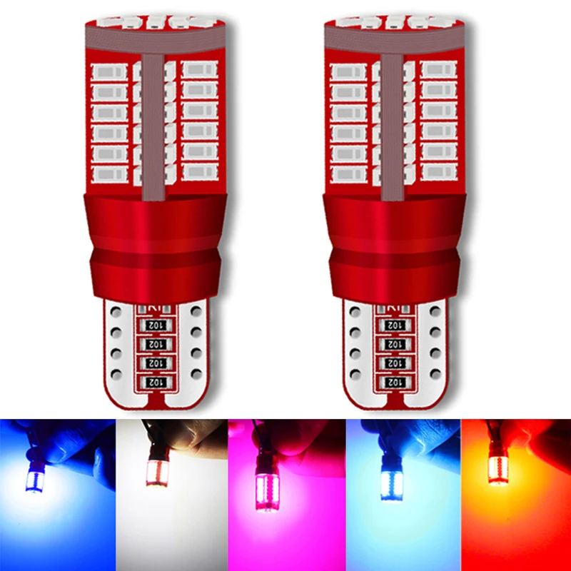 2x T10 W5W светодиодный парковочные фары автомобиля 168 501 4014 57SMD Авто клиновидные