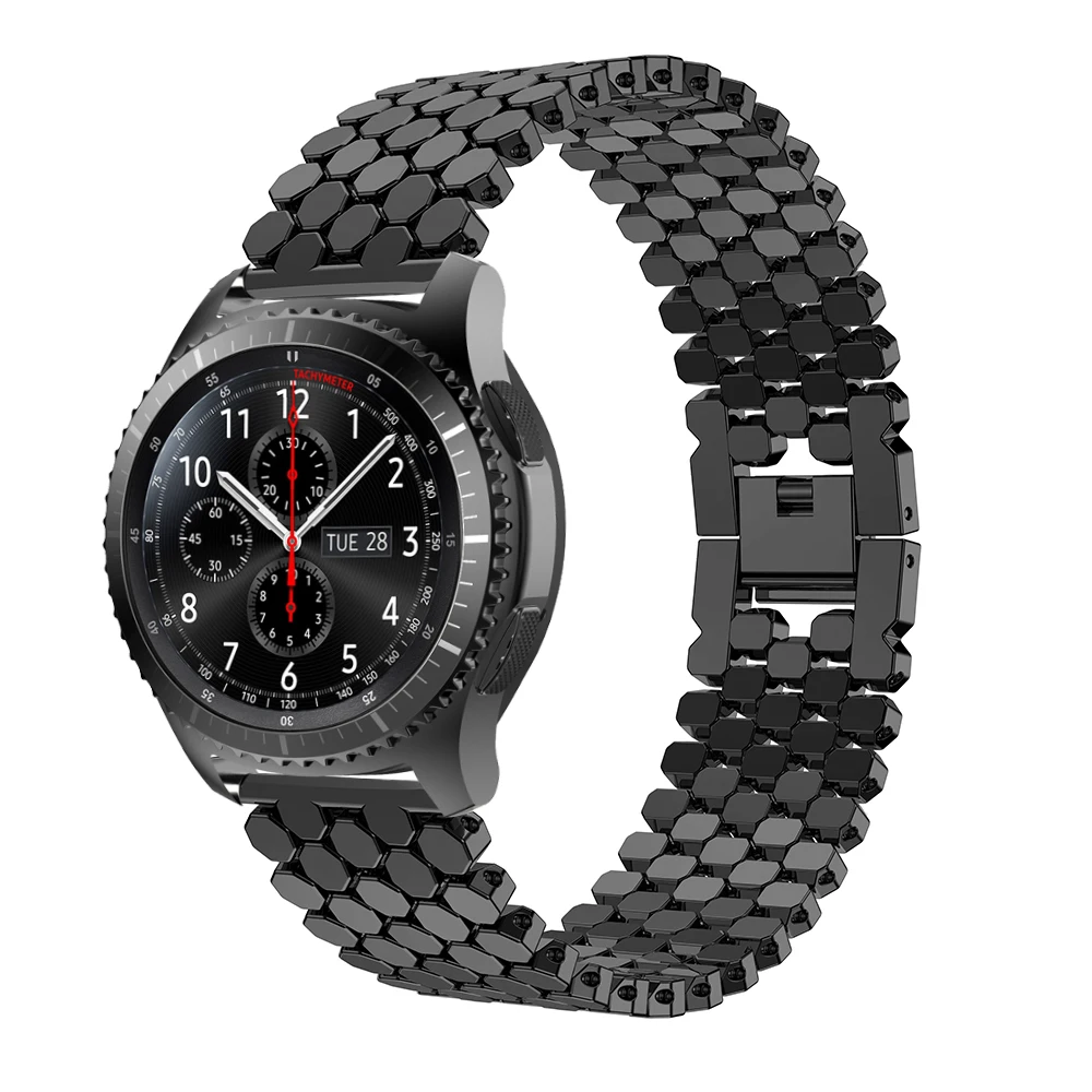 22 мм браслет из нержавеющей стали для samsung Galaxy Watch 46 Высококачественный ремешок
