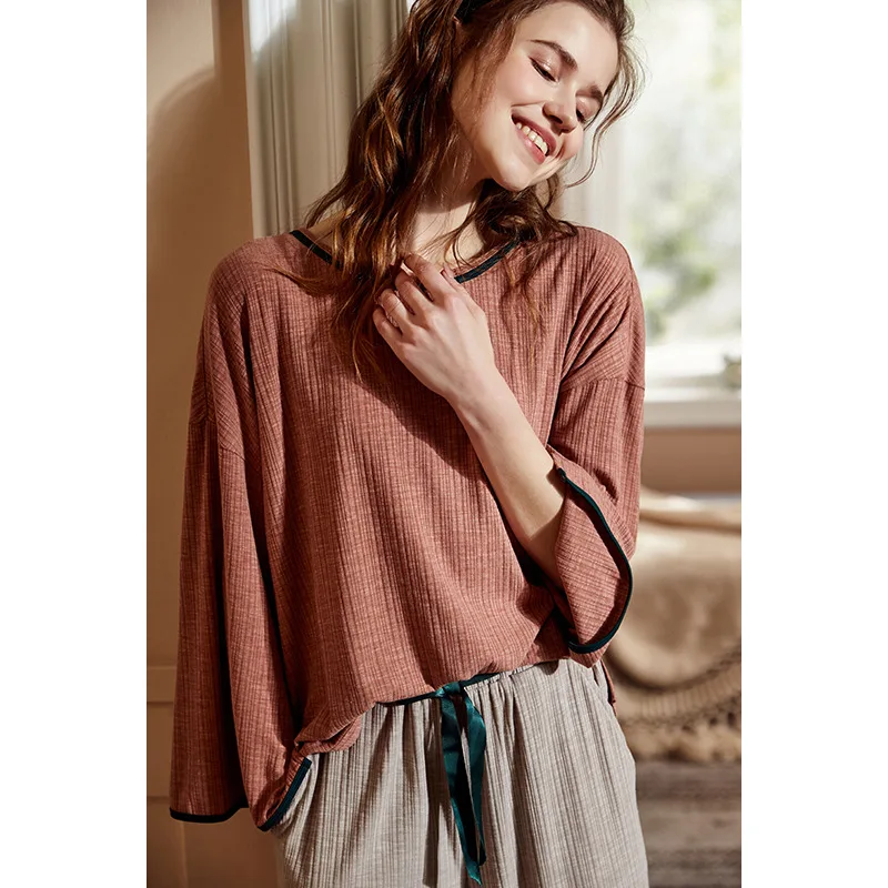 Зимний теплый пижамный комплект Женский Пижамный костюм бархатная Сексуальная