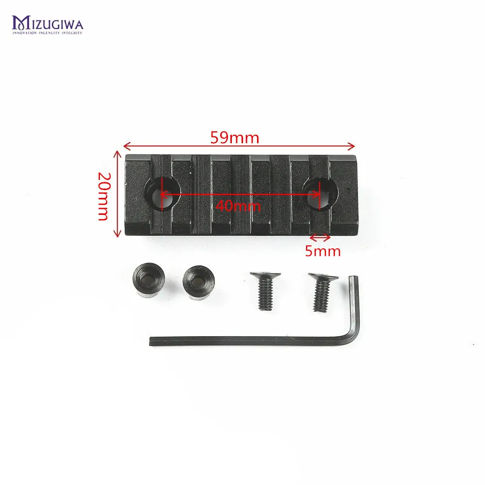 2 inch mount MIZUGIWA 14 см 5,5 ''Пикатинни Вивер 20 мм рельсовый прицел крепление База 13 слотов винтовка ружье дробовик 500590835 серия Охота Каза - Цвет: 2 inch mount