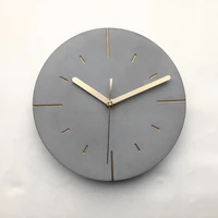 round concrete wall clock silicone clock new design cement craft mold round design of cement clock wall clock silicone mold