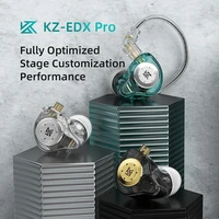 kz edx pro earphone hifi stereo wired headphones with microphone sport noise cancelling headset musician monitor earbuds fone kz