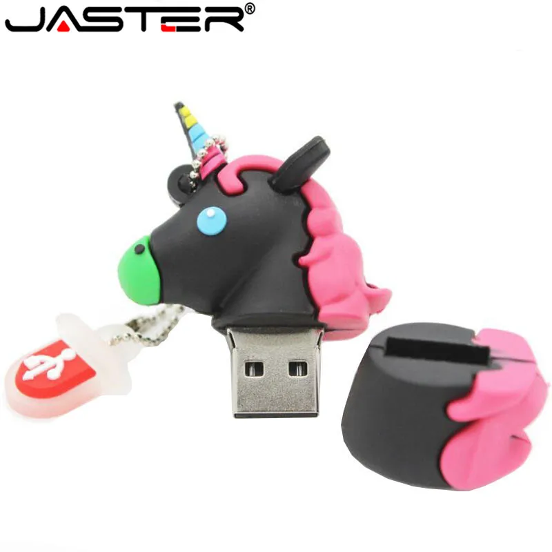 Флэш-накопитель JASTER Миньон Usb с изображением мультяшного белого единорога Милая